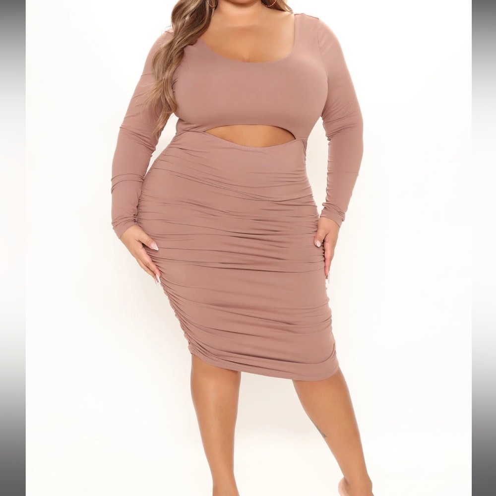 Ruched Midi Dress
